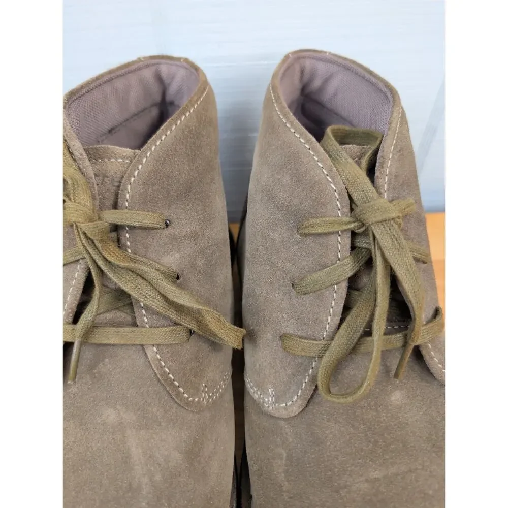 Streetcars Mens Chukka Boots 11 Terrain Brown Leather Lace Arch Support Comfort